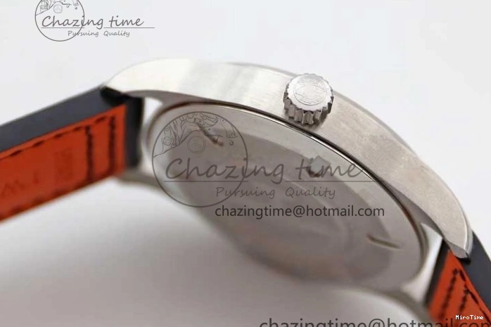 MIROTIME 0311 Vibrant Mark XVIII IW327001 SS M+F 1:1 Best Edition Black Dial on Black Leather Strap A 7055